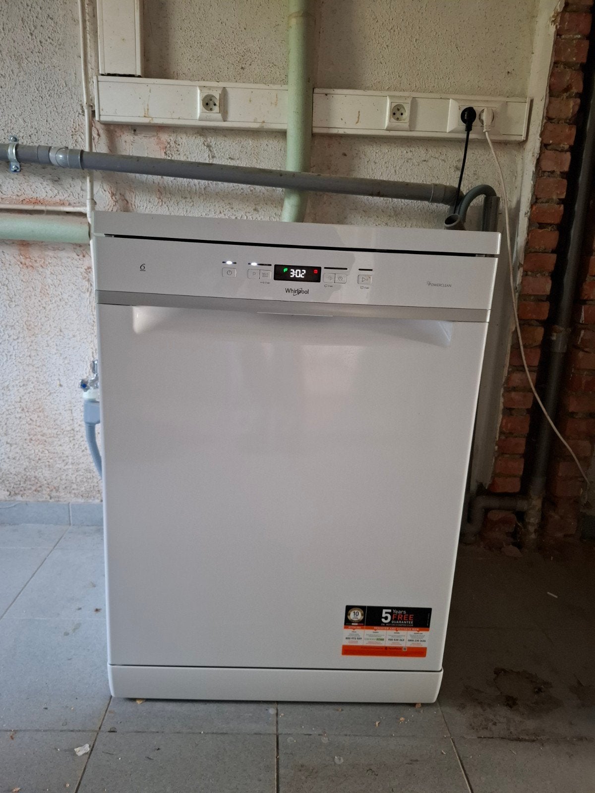 Machine à laver Whirlpool Powerplay 6ème sens, Electroménager, Programme éco, 85 à 90 cm, Moins de 10 litres, Enlèvement
