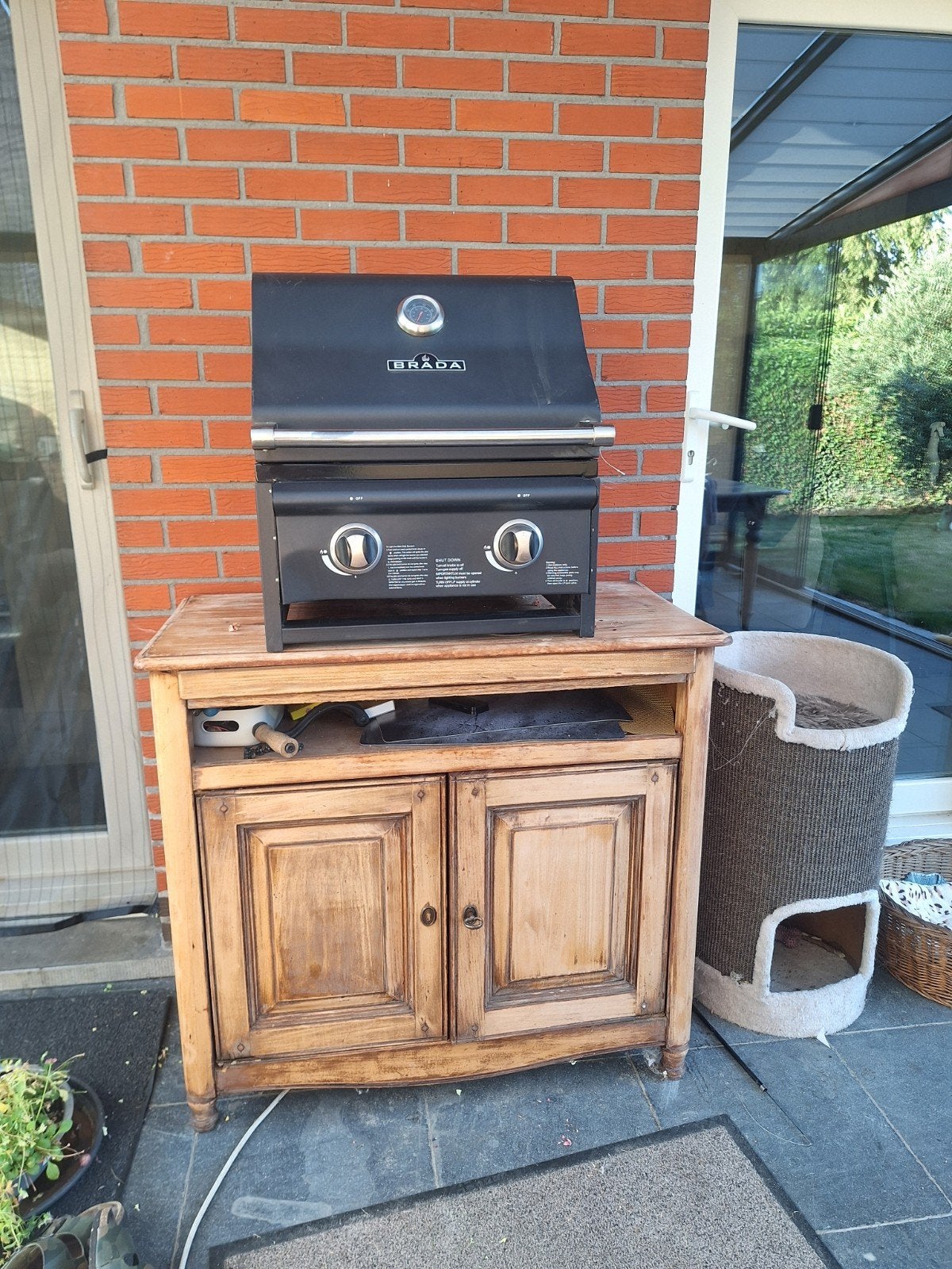 Nieuwe gasbarbecue, Ophalen