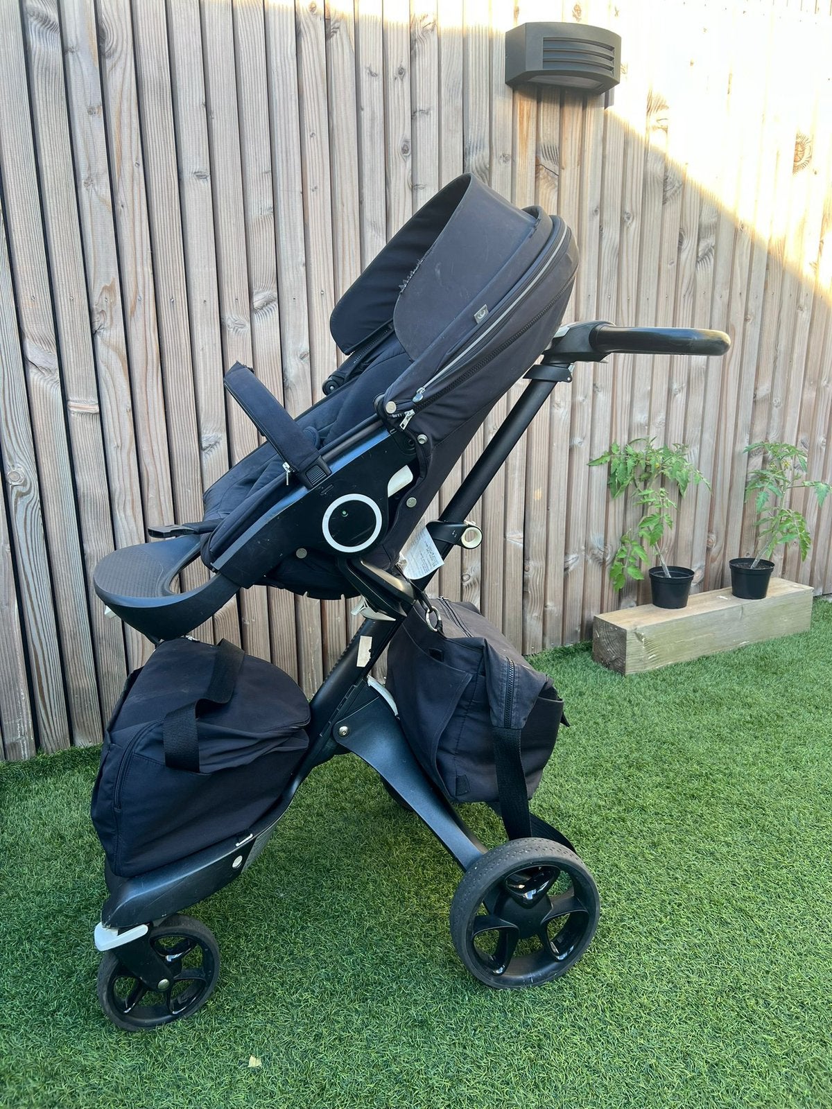 Stokke Xplory X combiwagen met autostoeltje en reiswieg, Ophalen of Verzenden, Zo goed als nieuw, Kinderwagen, Met autostoeltje