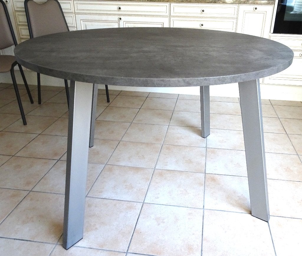 Mooie, ronde tafel met diameter 1,20 cm, Ophalen, Rond, Vier personen, Glas