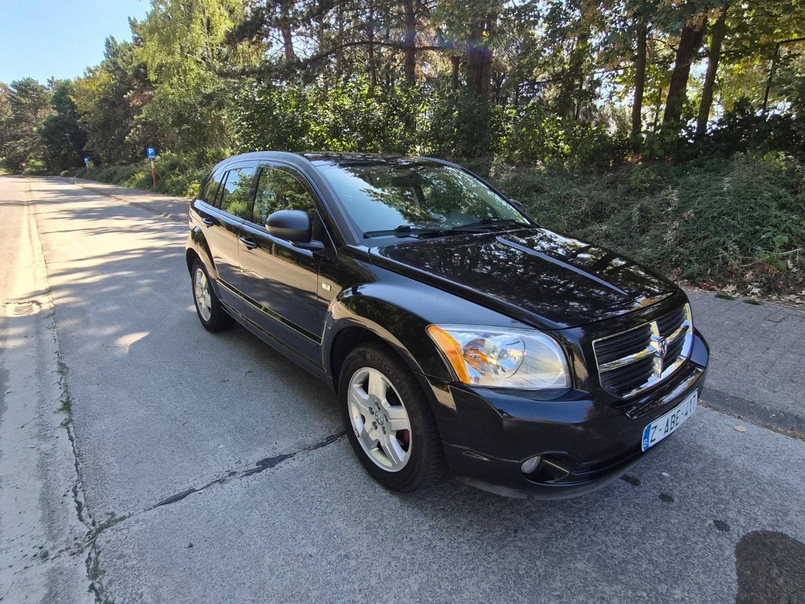 Dodge Caliber 2.0 TDI 141.000km, Auto's, Dodge, Caliber, Zwart, Bedrijf, 5 deurs