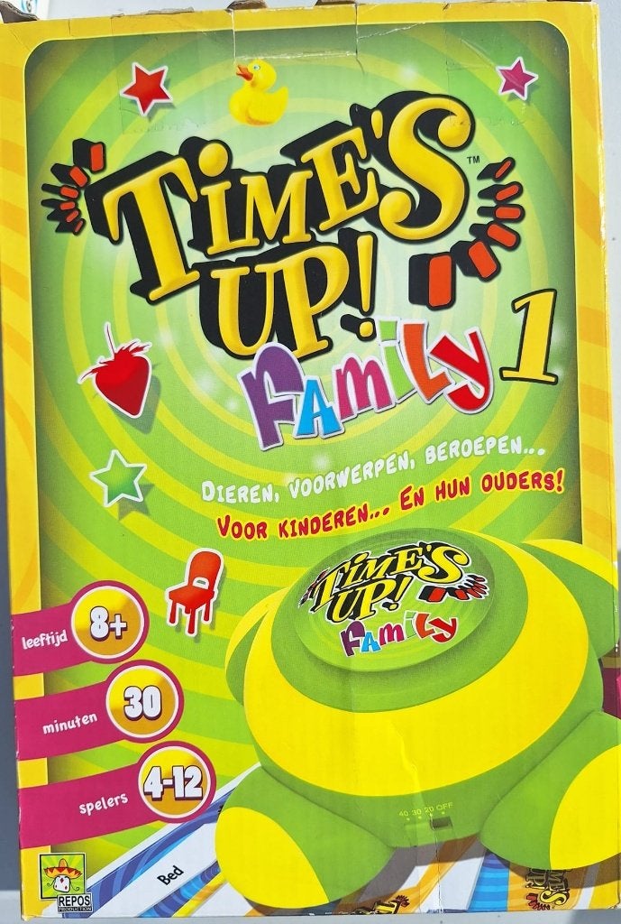 Time's up family 1, Hobby en Vrije tijd, Drie of vier spelers, Ophalen, Zo goed als nieuw, REPOS production