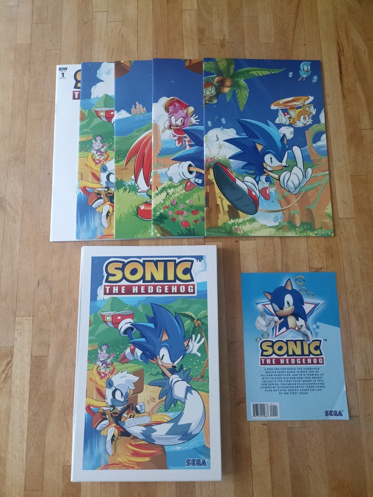 Sonic The Hedgehog boxset — #1 tot #4 + variant - IDW, Boeken, Strips | Comics, Ophalen, Amerika, Zo goed als nieuw, Meerdere comics
