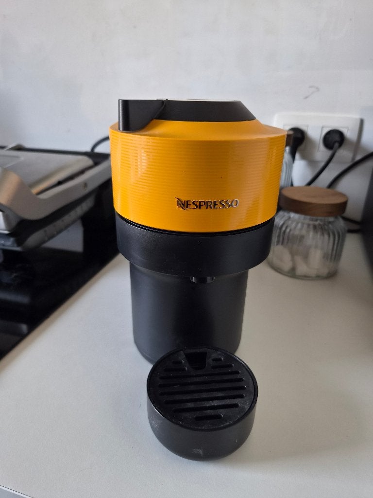 Nespresso Virtuo Pop + Capsulehouder, Electroménager, Accessoires de machine à café, Nespresso, Porte-capsules, Comme neuf, Enlèvement