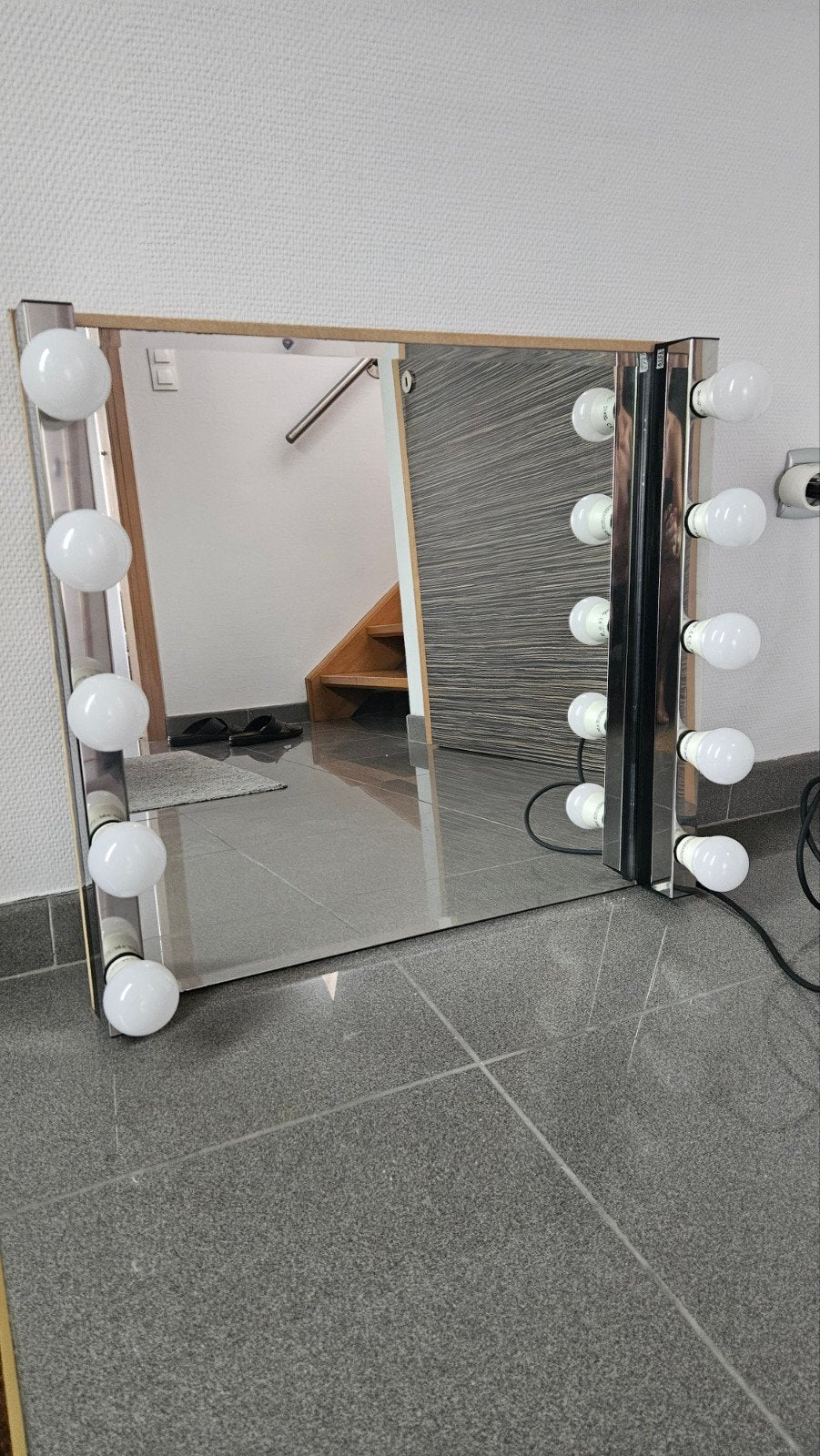 Make-up spiegel, Ophalen