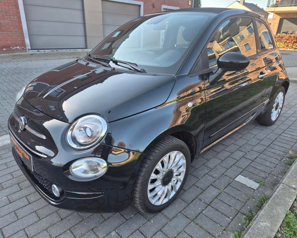 FIAT 500*2021*PETROL/HYBRIDE*12 MAANDEN GARANTIE, Stof, Cabriolet, Zwart, Bedrijf
