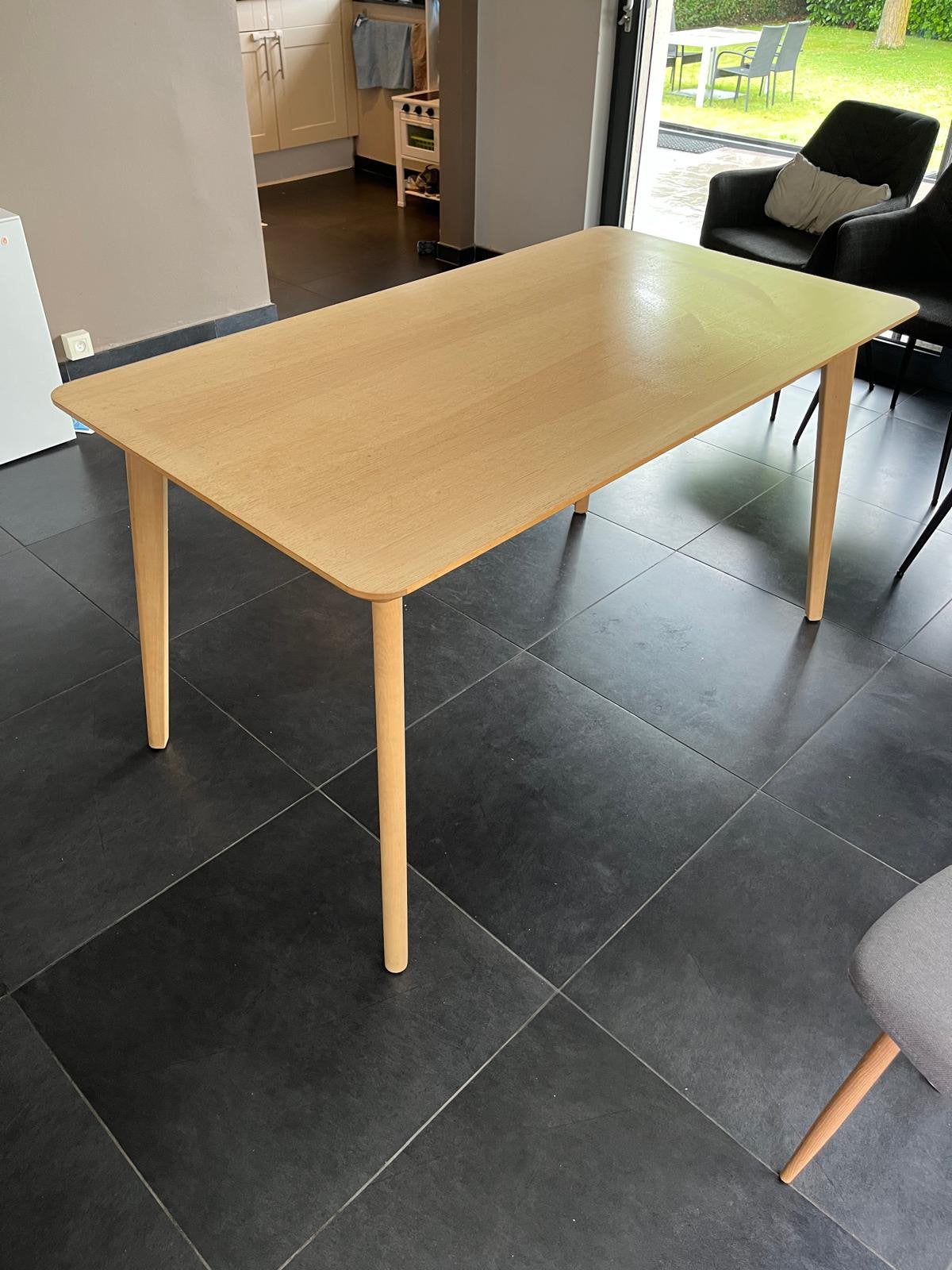 Eettafels, Huis en Inrichting, Tafels | Eettafels, Ophalen, Gebruikt, 100 tot 150 cm, 50 tot 100 cm