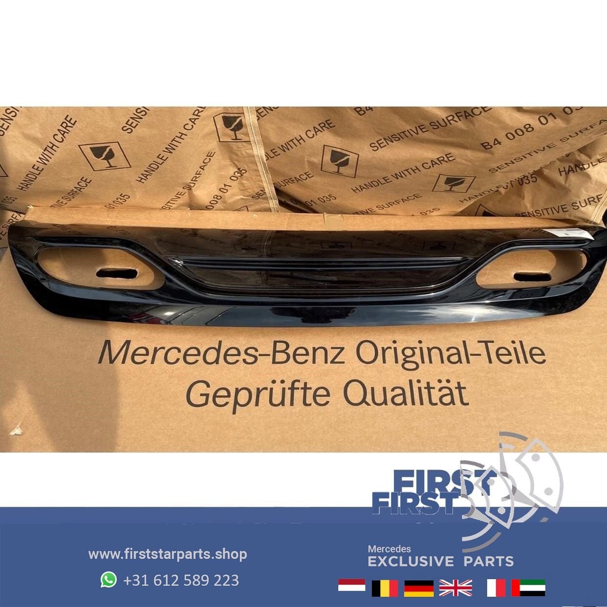 W176 A KLASSE Facelift AMG diffuser achterbumper origineel M, Auto-onderdelen, Gebruikt, -, Ophalen of Verzenden, -