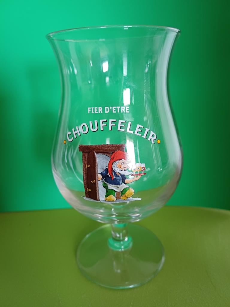 Glas chouffeleir 33 cl in goede staat, Collections, Enlèvement