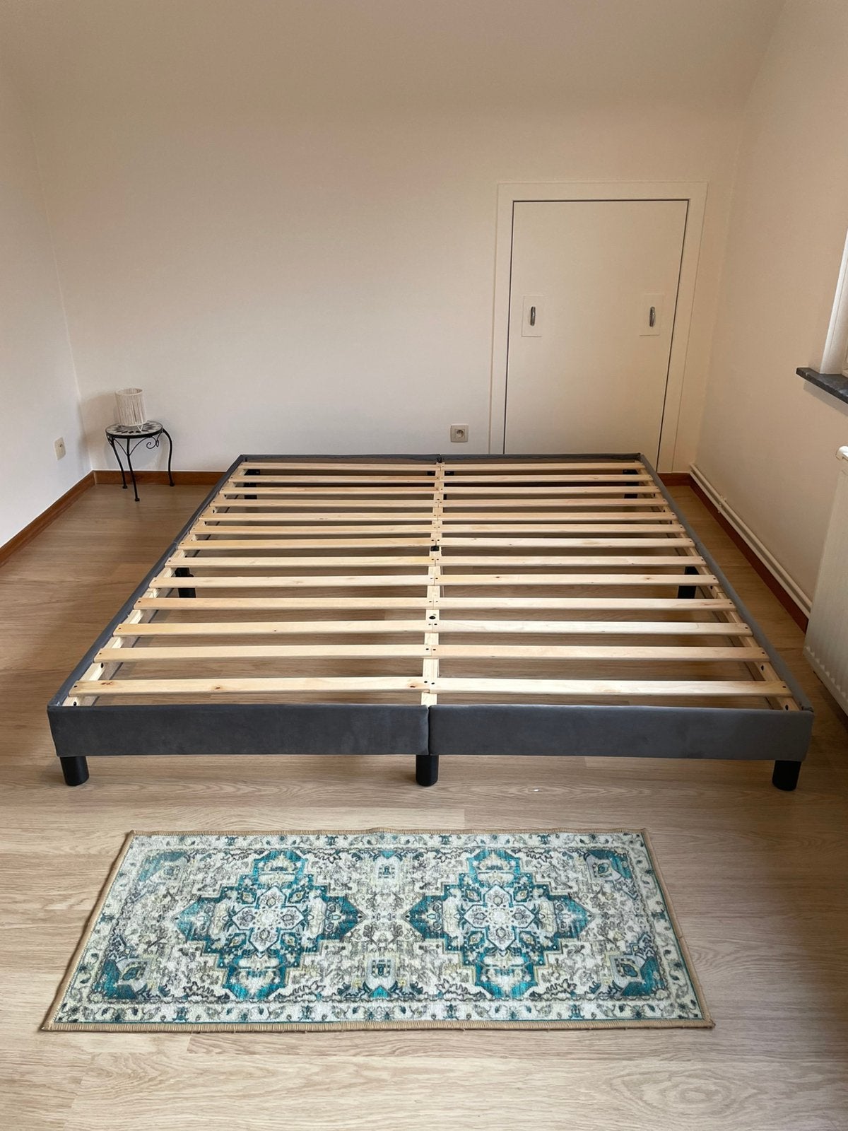 HOUTEN 2 PERSOONS BED- LxBxH 200x180x25, Ophalen, Zo goed als nieuw