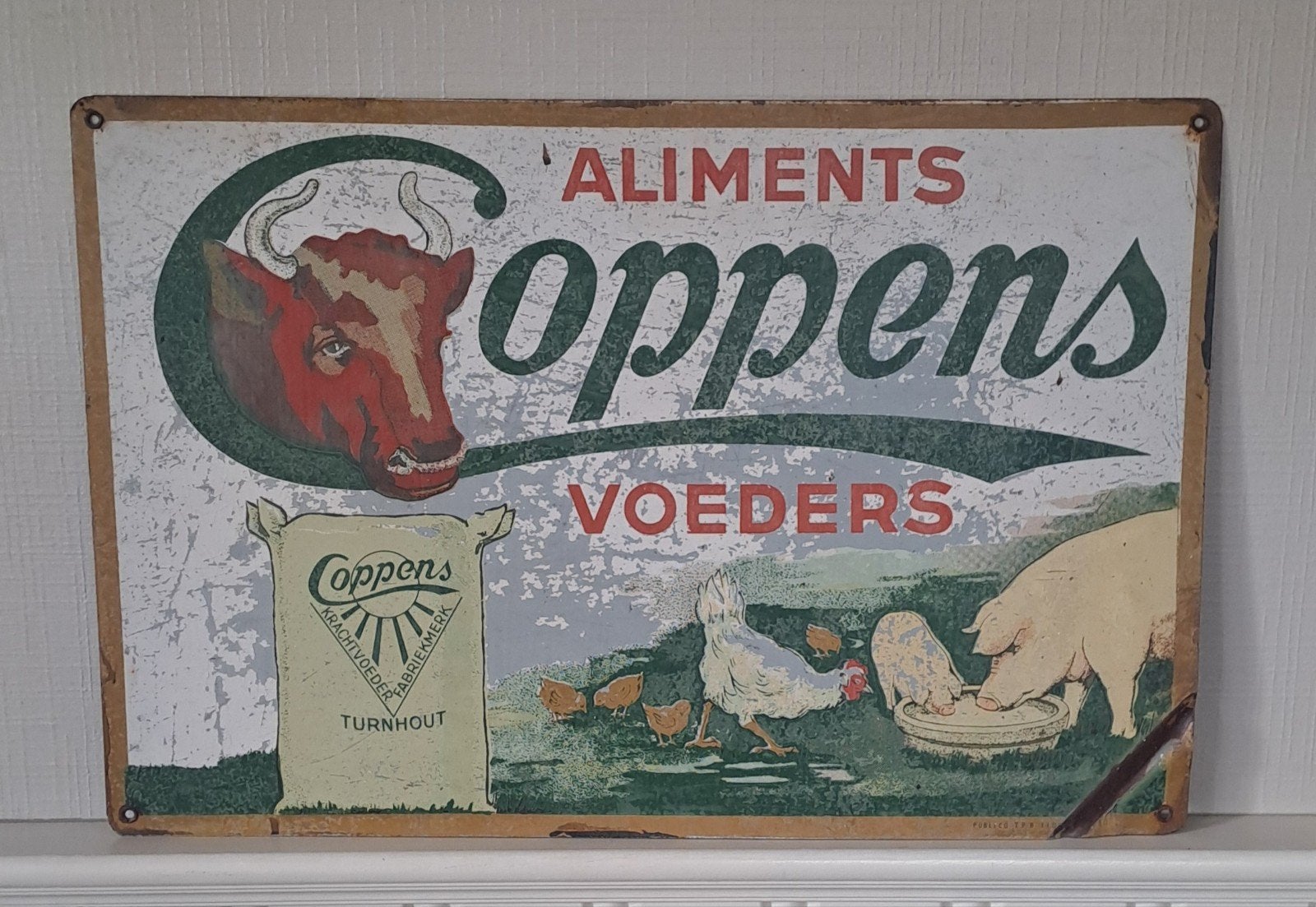 reklamebord Voeders Coppens, Ophalen of Verzenden
