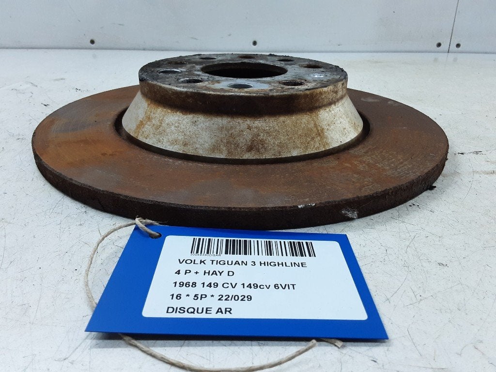 FREIN DISQUE ARRIÈRE Volkswagen Tiguan (AD1), Utilisé, Volkswagen