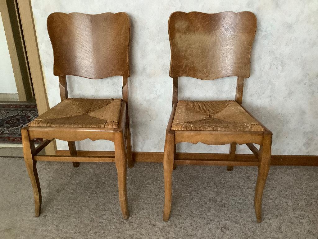 Stoelen, Huis en Inrichting, Ophalen, Gebruikt, Bruin, Vintage