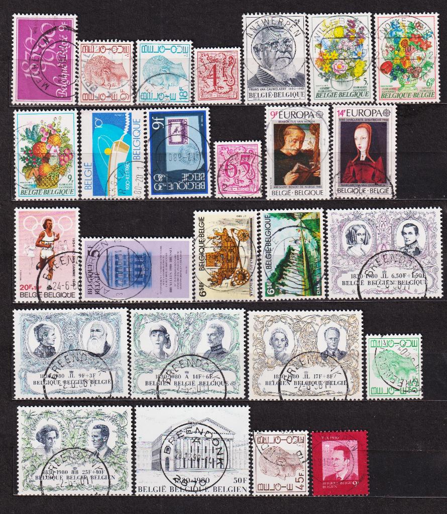 België 1980 volledig jaar gestempeld, Postzegels en Munten, Postzegels | Europa | België, Verzenden, Gestempeld, Gestempeld