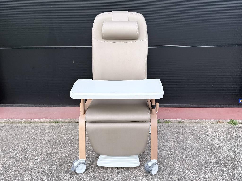 HAELVOET Fero relaxzetel met bijzettafel, 75 à 100 cm, Bois, Enlèvement ou Envoi, Comme neuf