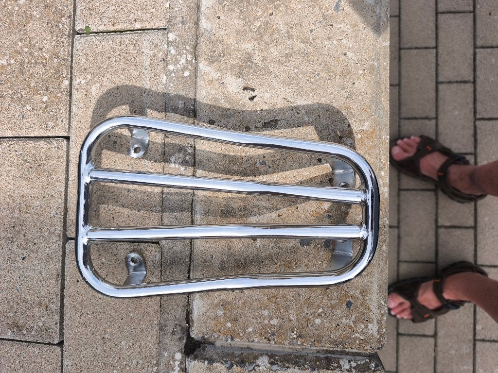 Porte-Bagages chrome pour marchepied, Enlèvement ou Envoi, Comme neuf