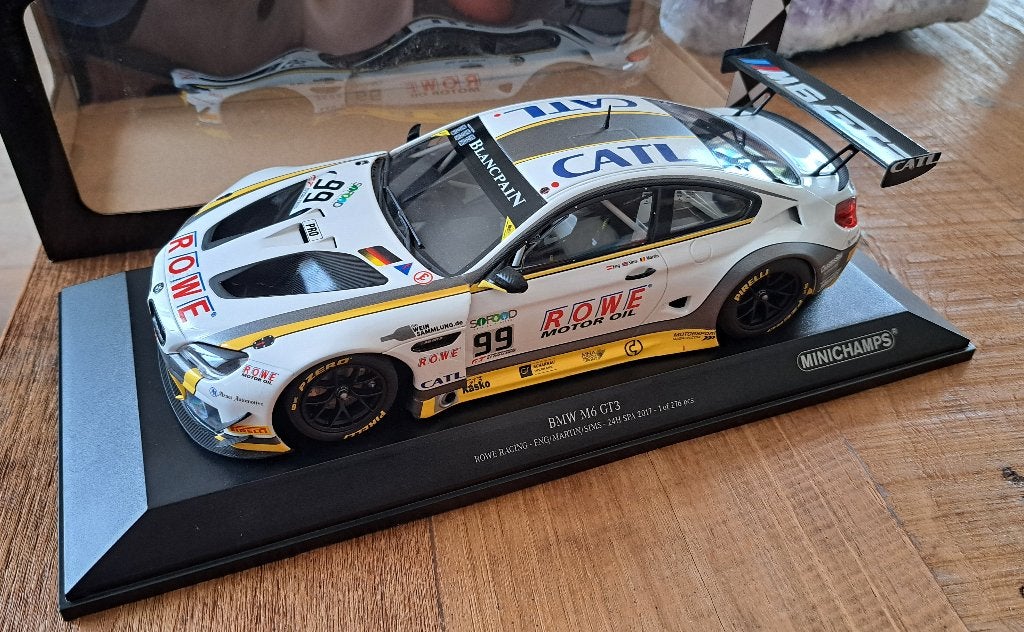 BMW M6 GT3 F13 #99 Rowe Racing 24H Spa 2017, Enlèvement ou Envoi, Comme neuf, Voiture, MiniChamps