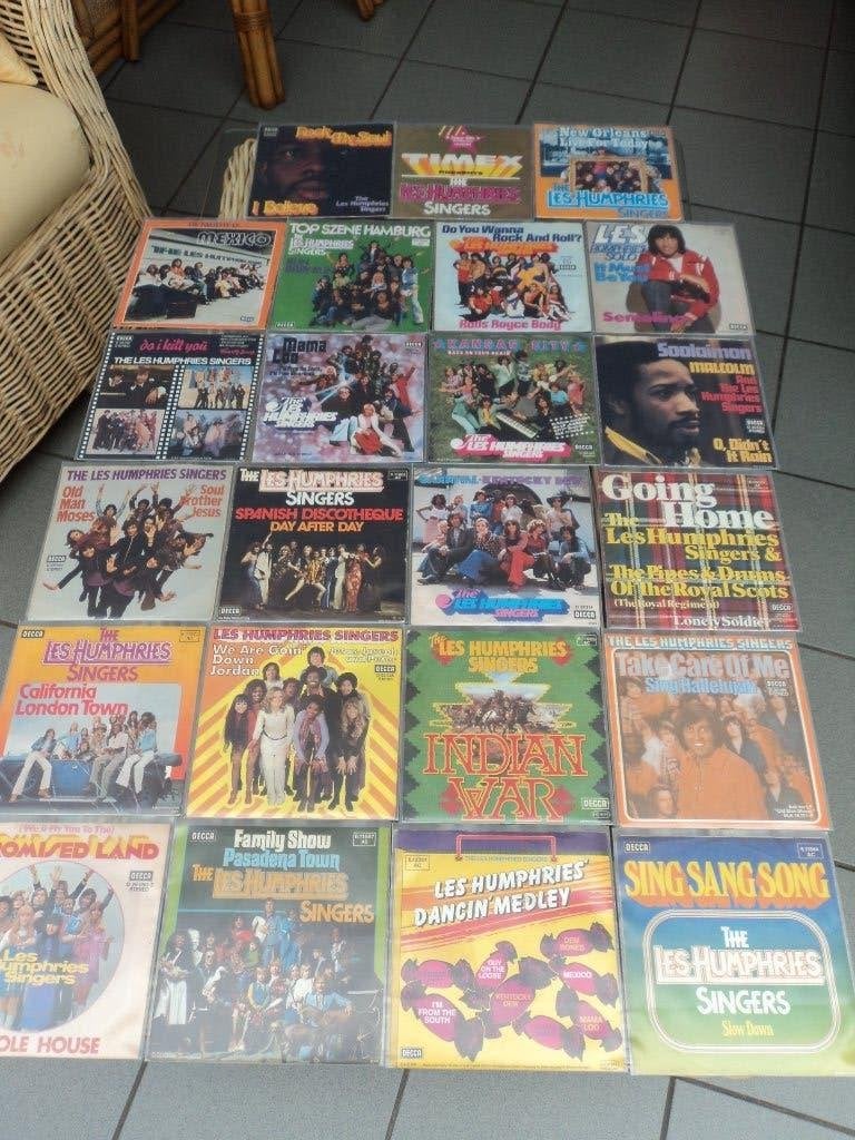 Lot de 23 singles des chanteurs Les Humphries pour 10 euros!, Enlèvement ou Envoi, Comme neuf, Pop, Autres types