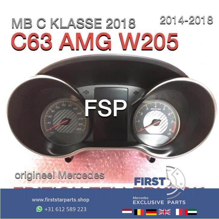 W205 C63 S AMG tellerklok Mercedes C Klasse combiinstrument, Gebruikt, -, -, Ophalen of Verzenden