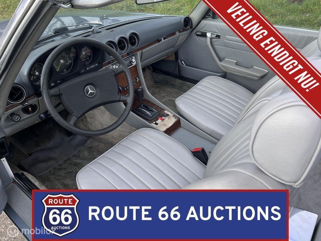 Mercedes-Benz 380 SL | 1982 | Route 66 Auctions, Auto's, Zwart, Mercedes-Benz, Bedrijf, Handgeschakeld