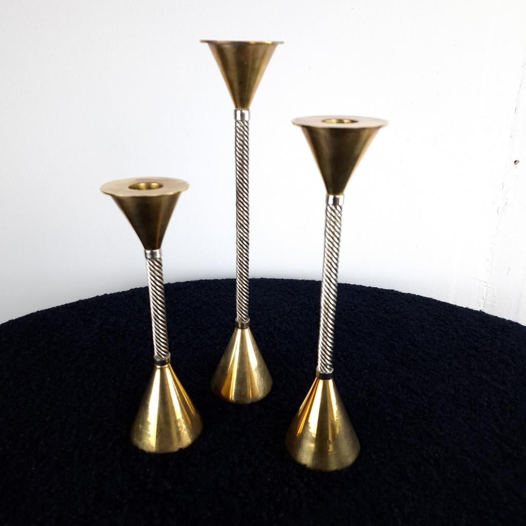 Vintage Memphis kandelaars set van 3 jaren 80, Ophalen of Verzenden