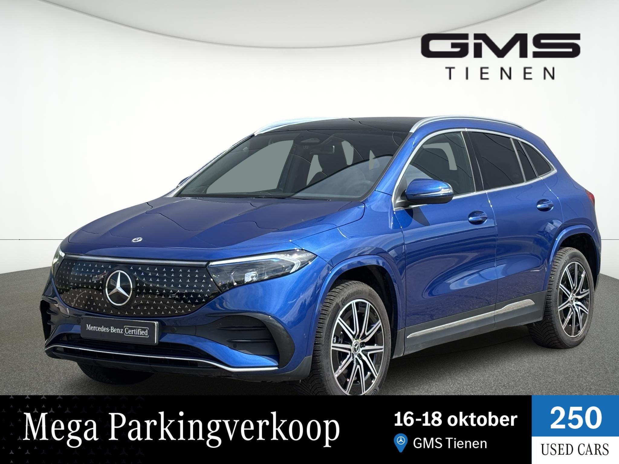 Mercedes-Benz EQA 250+ 'Star Edition' 250+ Star Edition, Auto's, 1940 kg, Gebruikt, Blauw, Leder en Stof