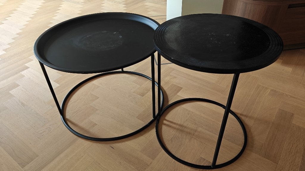 bijzetafeltjes, Jardin & Terrasse, Bancs de jardin, Enlèvement, Utilisé, Métal