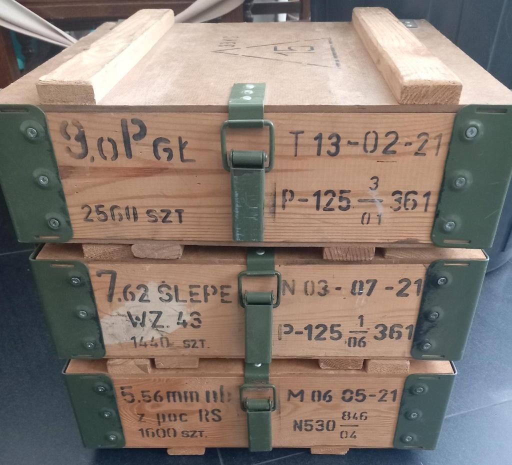 Munitie kisten Pools, Verzamelen, Militaria | Algemeen, Ophalen of Verzenden, Landmacht