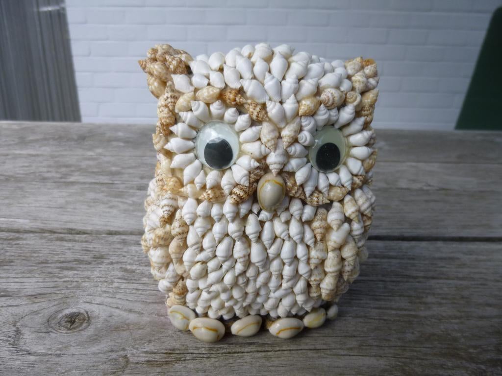 Schattige vintage uil., Ophalen