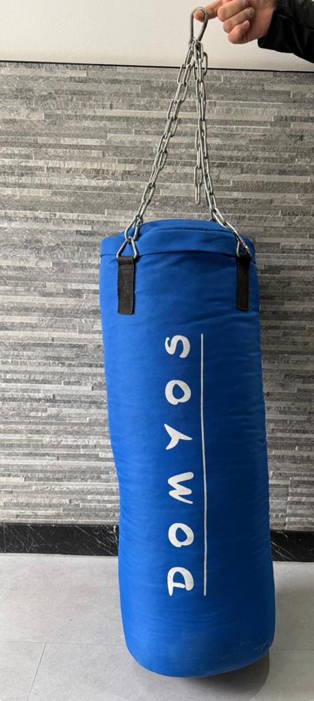 Bokszak DOMYOS met ketting 90cm hoog, Sport en Fitness, Boksen, Ophalen, Zo goed als nieuw, Bokszak