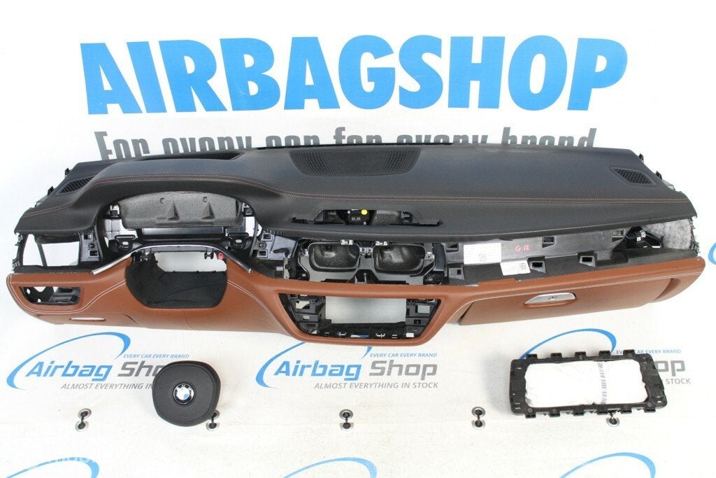 Airbag kit Tableau de bord brun cognac BMW 7 G11 G12, Enlèvement ou Envoi, Utilisé
