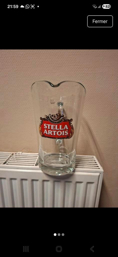 Pichet Stella Artois 1,5l, Collections, Marques de bière, Enlèvement ou Envoi, Stella Artois
