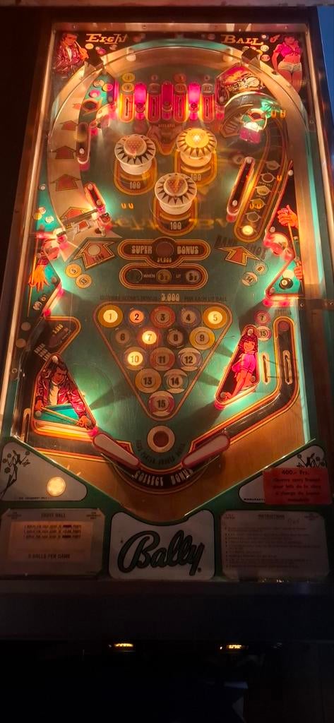 Flipper bally 8 Ball fonzie 1977, Bally