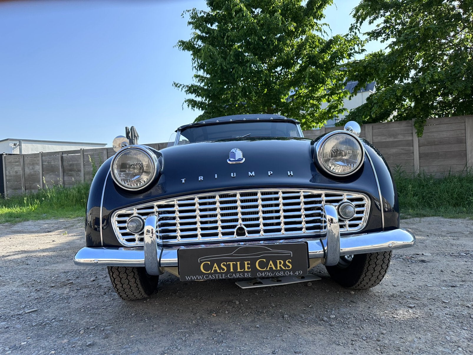Triumph TR3 - 1960 - topstaat! - incl keuring, Auto's, Achterwielaandrijving, Zwart, Cabriolet, Blauw