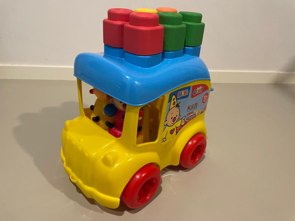 Bumba vormenstoof met blokjes en figuren, Kinderen en Baby's, Ophalen, Zo goed als nieuw, Bouwen