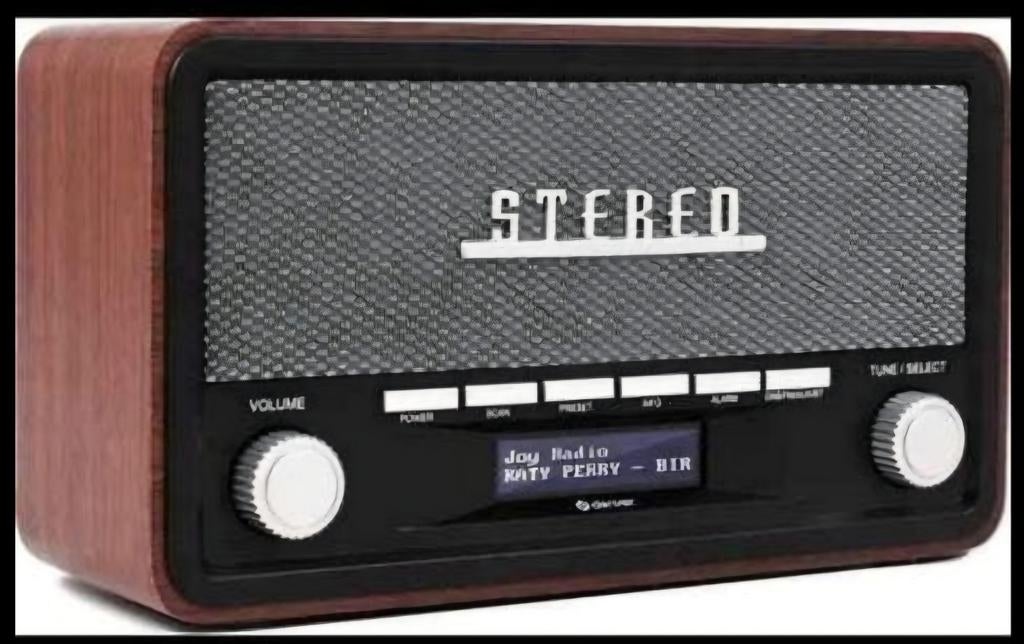 Denver DAB Radio - Retro Radio - Bluetooth - DAB+/ FM - Dimb, Ophalen
