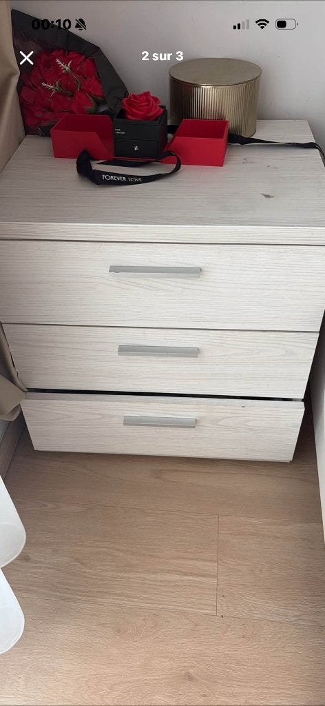 Lit 1m60, Ophalen, Overige materialen, Gebruikt, Beige