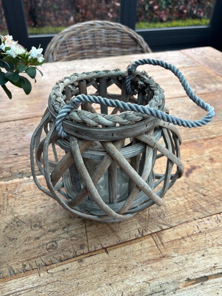 Mooi windlicht, Ophalen of Verzenden, Zo goed als nieuw, Glas, Windlicht