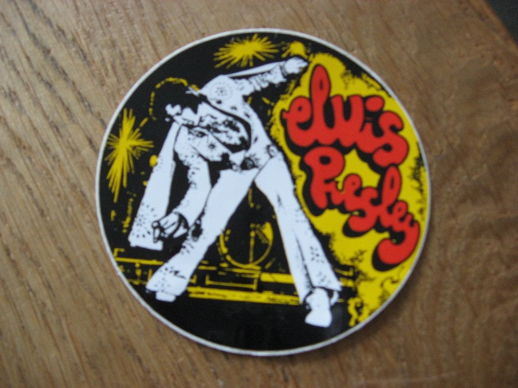 Sticker Elvis Presley 8 cm, Enlèvement ou Envoi, Neuf, Autres types