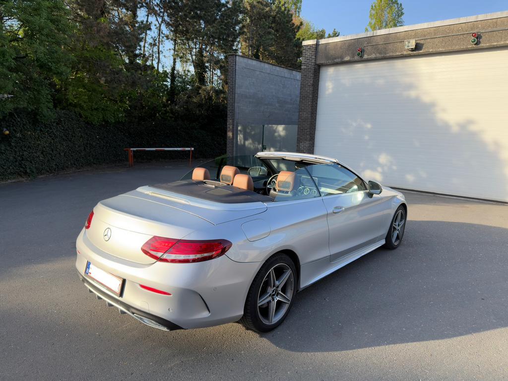 Mercedes c220d cabrio AMG pakket full optie, Auto's, Automaat, 360° camera, Diesel, Particulier