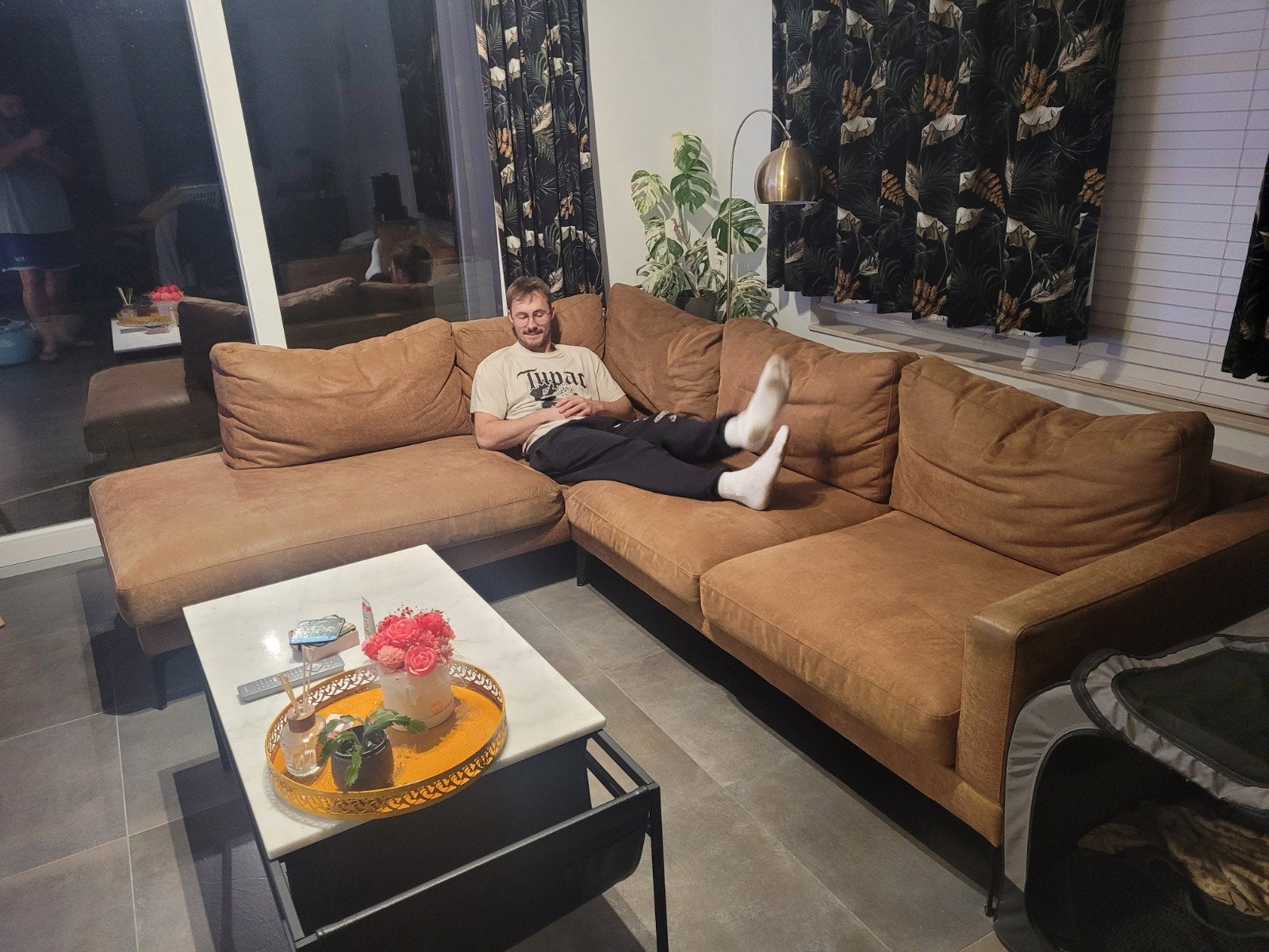 MOET WEG wegens verhuis hoeksalon, Huis en Inrichting, Ophalen, Stof