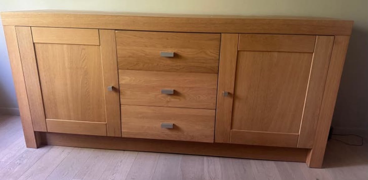 Houten dresoir H95xB205xD50, Ophalen, Zo goed als nieuw
