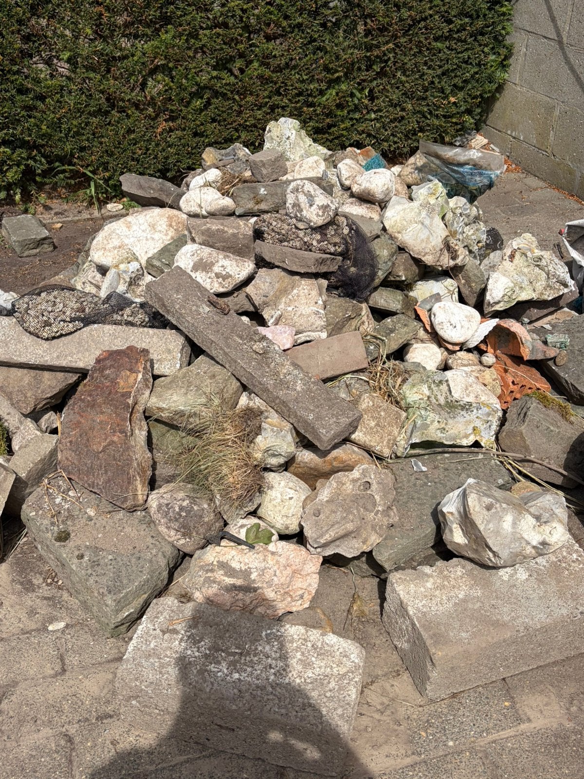 Gratis stenen (voor vijver), Tuin en Terras, Ophalen, Zo goed als nieuw