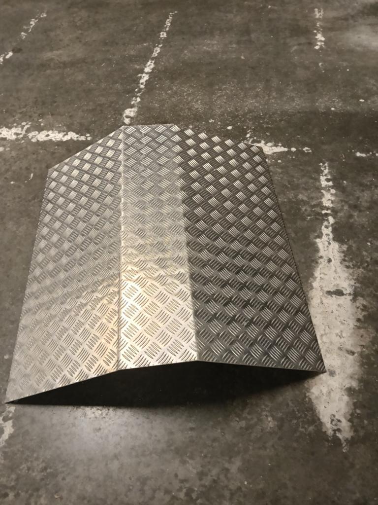 Aluminium oprij plaat 100 x 100 cm, Ophalen