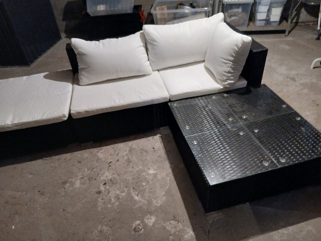 loungeset nieuw, Tuin en Terras, Tuinsets en Loungesets, Ophalen, Rotan, 3 zitplaatsen, Bank
