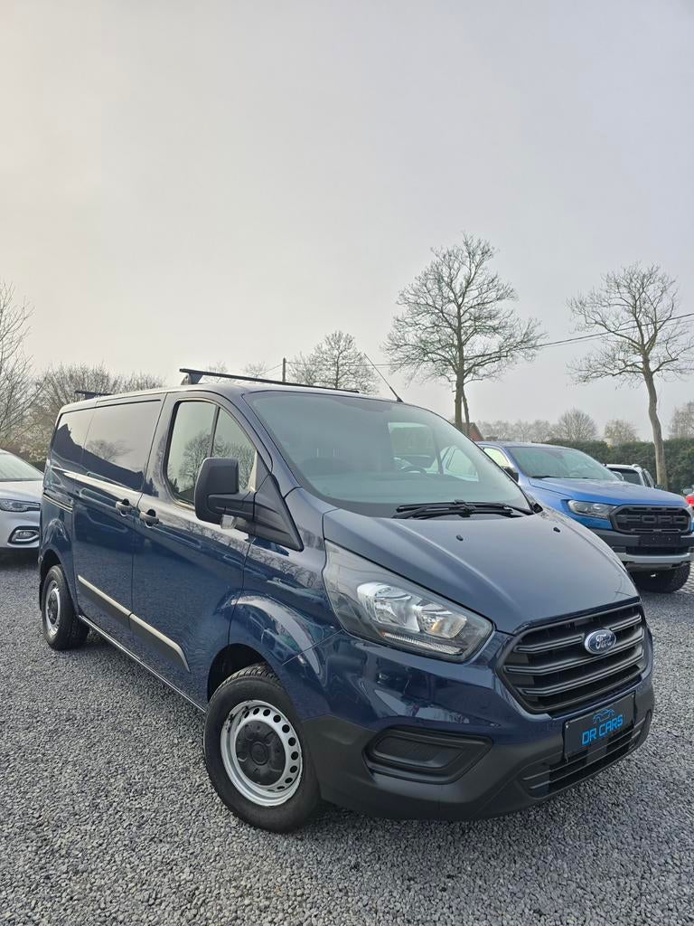 **FORD TRANSIT CUSTOM 2.0TDCI//LICHTEVRACHT-AIRCO/TREKHAAK**, Auto's, Voorwielaandrijving, 4 cilinders, Bedrijf, Grijs
