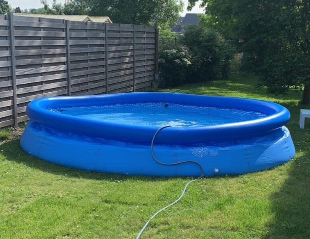 Intex Easy Set zwembad 396x84cm, Tuin en Terras, Zwembaden, Ophalen, Gebruikt, Rond, 300 cm of meer