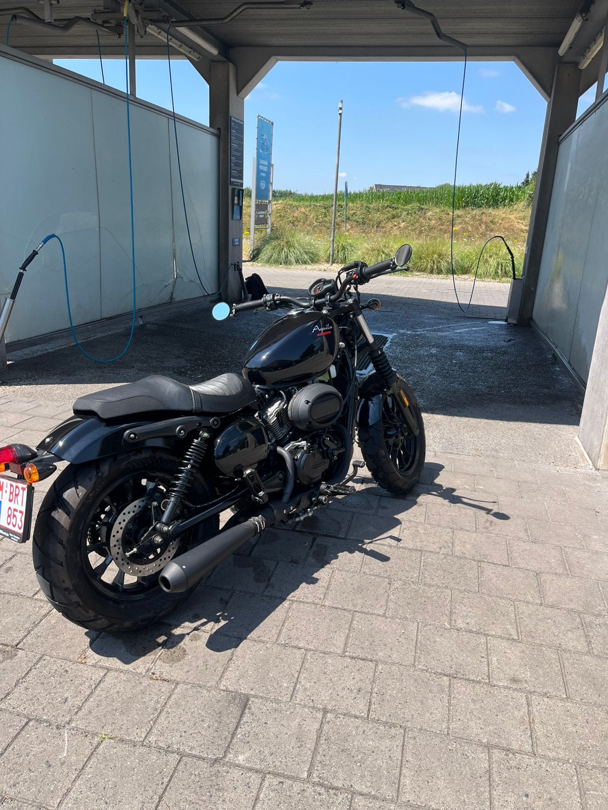 Hyosung aquilla gv125, 2 cilinders, Sportuitlaat, Chopper, Gebruikt