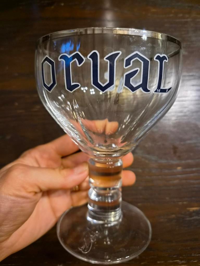 Orval glas, Verzamelen, Glas en Drinkglazen, Ophalen