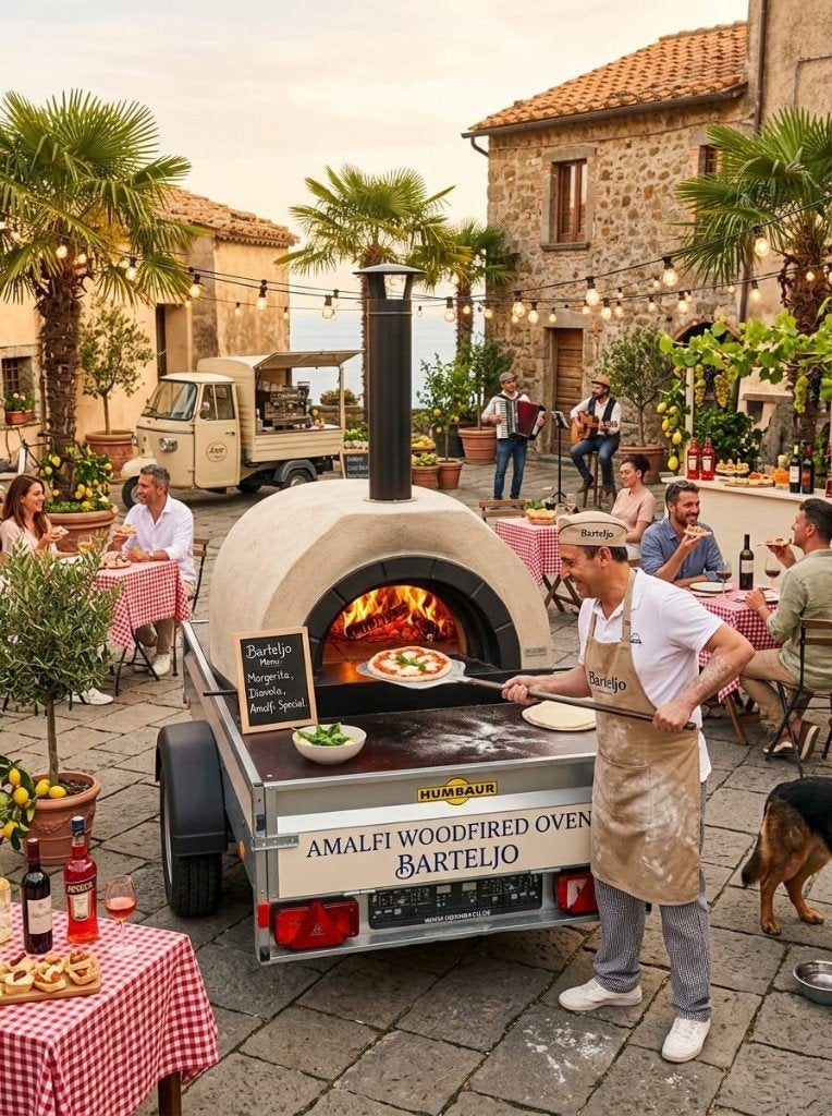 Mobiele pizzaoven TE HUUR, Ophalen, Gebruikt